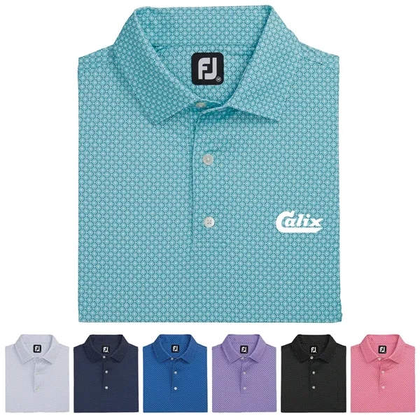 Foot Joy Dot Geo Print Lisle Shirt