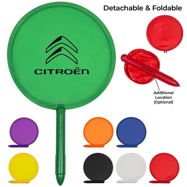 Recycled 3-in-1 Hand Fan Pen