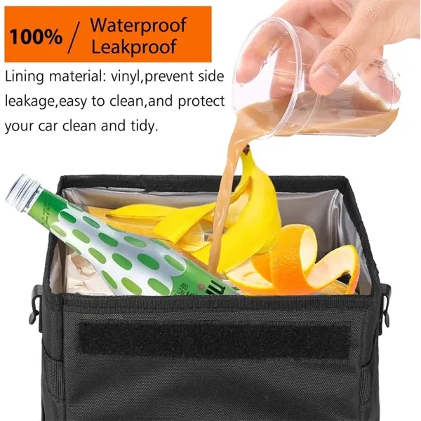 Car Trash Bag Bin Hanging Waterproof - Car Trash Bag Bin Hanging Waterproof - Image 2 of 4