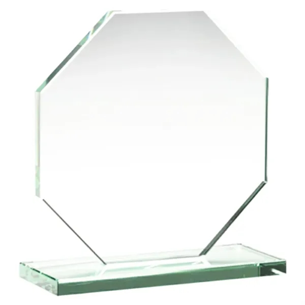 7.5" Octagon Jade Glass Award - 7.5" Octagon Jade Glass Award - Image 1 of 1