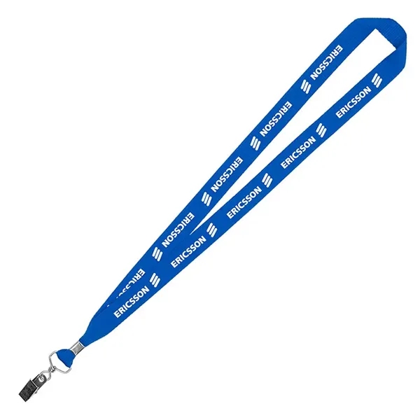 3/4" Eco Friendly rPET Lanyard with Bulldog Clip - 3/4" Eco Friendly rPET Lanyard with Bulldog Clip - Image 2 of 10