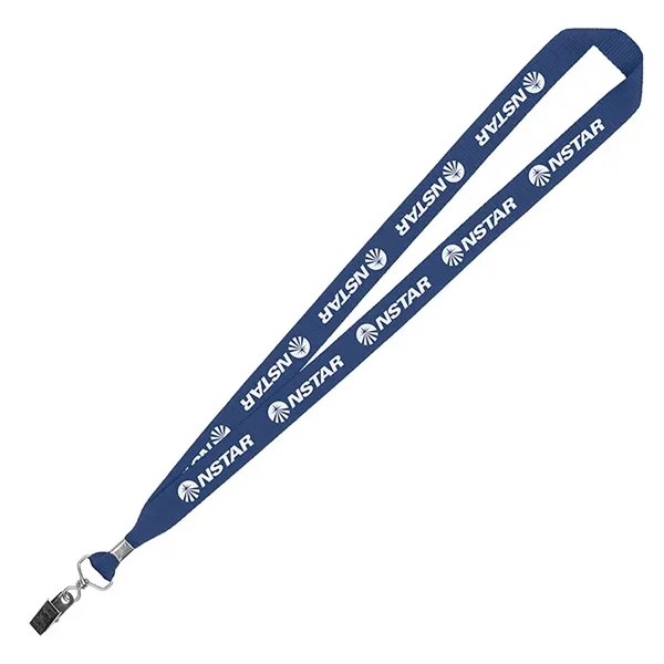 3/4" Eco Friendly rPET Lanyard with Bulldog Clip - 3/4" Eco Friendly rPET Lanyard with Bulldog Clip - Image 5 of 10