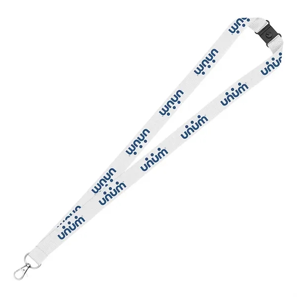 3/4" Eco Friendly rPET Lanyard with Safety Breakaway - 3/4" Eco Friendly rPET Lanyard with Safety Breakaway - Image 1 of 12