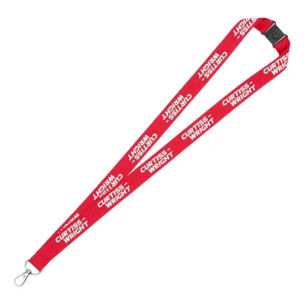 3/4" Eco Friendly rPET Lanyard with Safety Breakaway - 3/4" Eco Friendly rPET Lanyard with Safety Breakaway - Image 3 of 12