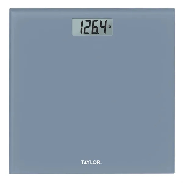 Taylor USA - Digital Glass Bathroom Scale - Slate Blue - Taylor USA - Digital Glass Bathroom Scale - Slate Blue - Image 0 of 1