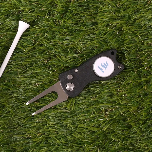 Fix-All! Divot Repair Tool With Ball Marker - Fix-All! Divot Repair Tool With Ball Marker - Image 0 of 1