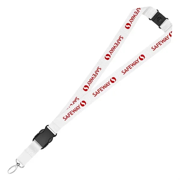 1" Eco Friendly rPET Lanyard w/ Buckle and Safety Breakaway - 1" Eco Friendly rPET Lanyard w/ Buckle and Safety Breakaway - Image 1 of 10