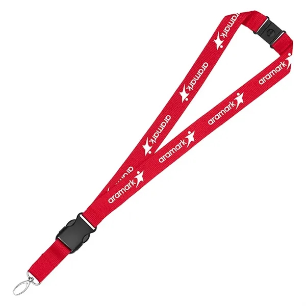 1" Eco Friendly rPET Lanyard w/ Buckle and Safety Breakaway - 1" Eco Friendly rPET Lanyard w/ Buckle and Safety Breakaway - Image 3 of 10