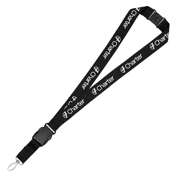 1" Eco Friendly rPET Lanyard w/ Buckle and Safety Breakaway - 1" Eco Friendly rPET Lanyard w/ Buckle and Safety Breakaway - Image 4 of 10