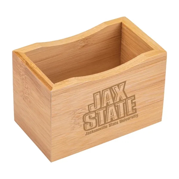 Bamboo Desk Organizer Cup Tray - Bamboo Desk Organizer Cup Tray - Image 0 of 3