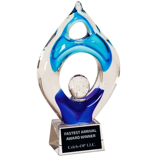 10.25" Winner Colored Art Glass Award - 10.25" Winner Colored Art Glass Award - Image 0 of 1