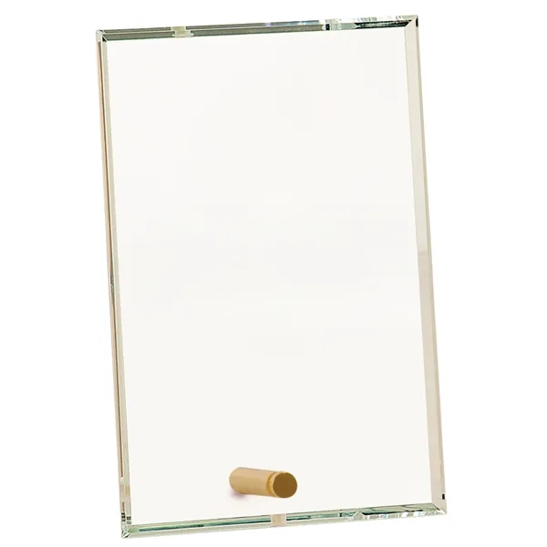 5" x 7" Clear Rectangle Crystal Edge Glass Award - 5" x 7" Clear Rectangle Crystal Edge Glass Award - Image 1 of 1