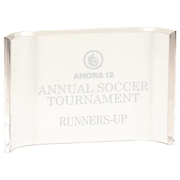 4" x 6" Celestial Acrylic Crescent Award - 4" x 6" Celestial Acrylic Crescent Award - Image 0 of 1