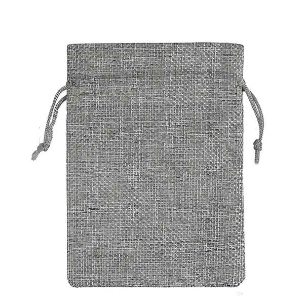 Stylish Burlap Bags Jewelry With Drawstring - Stylish Burlap Bags Jewelry With Drawstring - Image 7 of 9