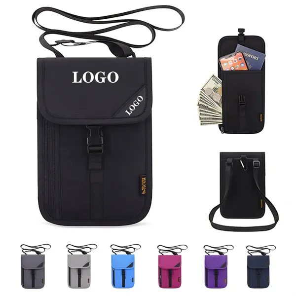 Neck Pouch Passport Holder - Neck Pouch Passport Holder - Image 0 of 6