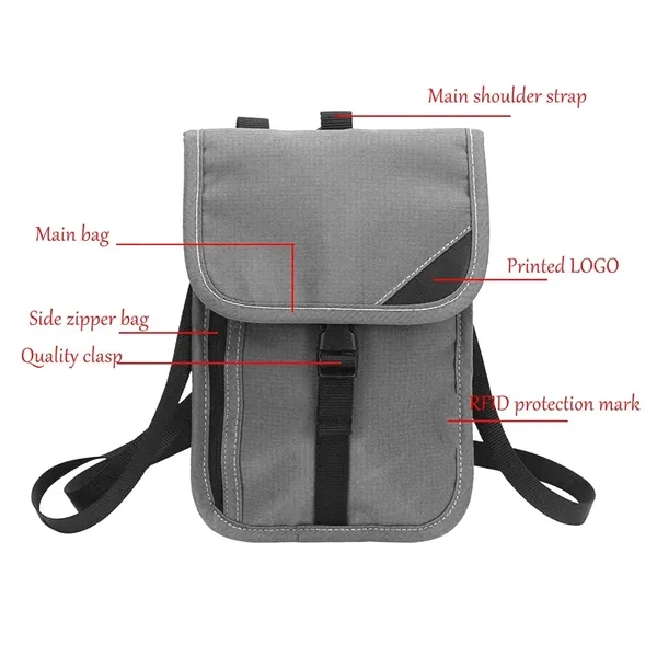 Neck Pouch Passport Holder - Neck Pouch Passport Holder - Image 1 of 6