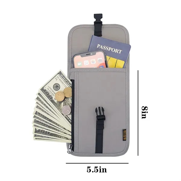 Neck Pouch Passport Holder - Neck Pouch Passport Holder - Image 6 of 6