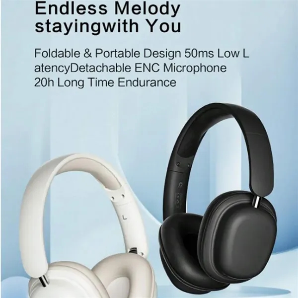 Portable Folding Wireless Bluetooth Headphones - Portable Folding Wireless Bluetooth Headphones - Image 2 of 4