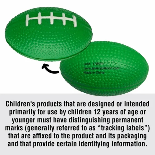 Custom Small Football Stress Relievers Colors
