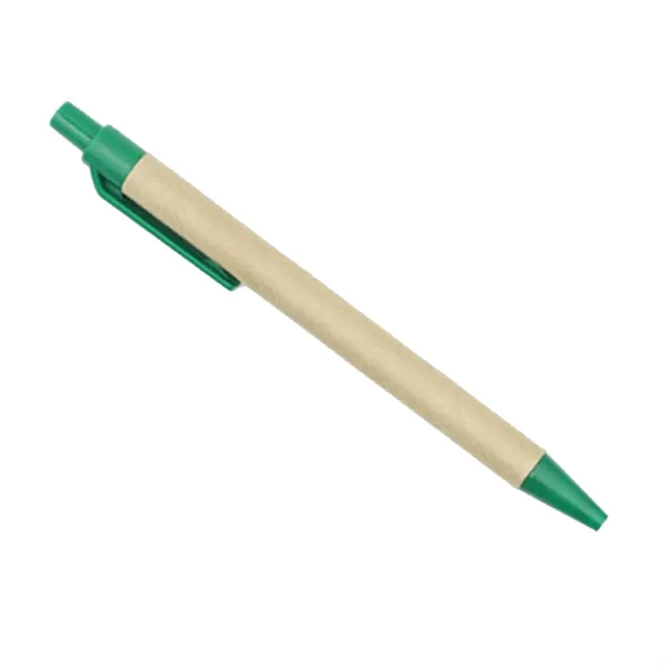 Eco-Friendly Kraft Paper Press Ballpoint Pen 5.5" x 0.4" - Eco-Friendly Kraft Paper Press Ballpoint Pen 5.5" x 0.4" - Image 1 of 9