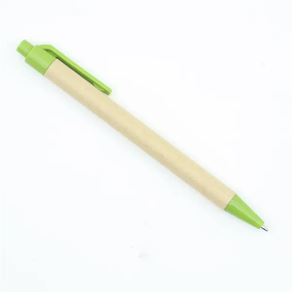 Eco-Friendly Kraft Paper Press Ballpoint Pen 5.5" x 0.4" - Eco-Friendly Kraft Paper Press Ballpoint Pen 5.5" x 0.4" - Image 2 of 9