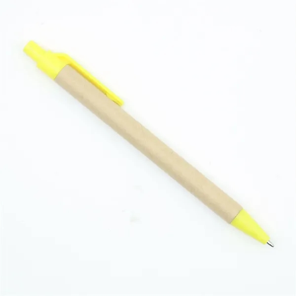 Eco-Friendly Kraft Paper Press Ballpoint Pen 5.5" x 0.4" - Eco-Friendly Kraft Paper Press Ballpoint Pen 5.5" x 0.4" - Image 3 of 9