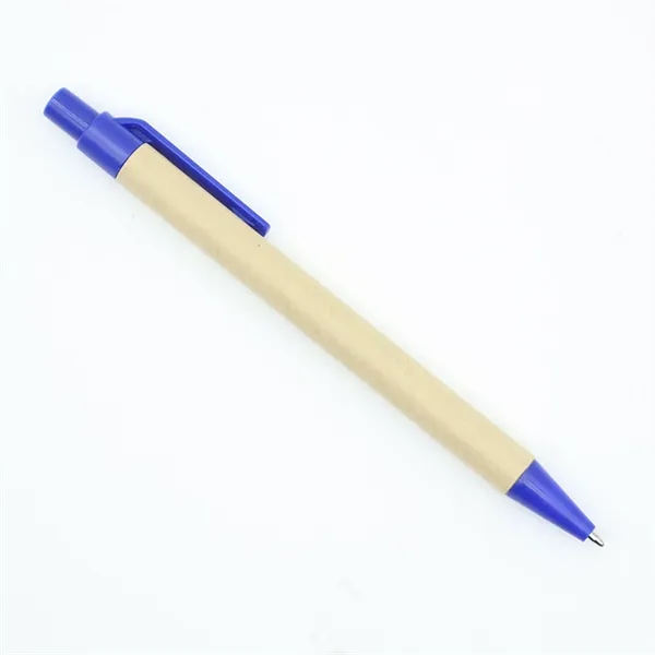 Eco-Friendly Kraft Paper Press Ballpoint Pen 5.5" x 0.4" - Eco-Friendly Kraft Paper Press Ballpoint Pen 5.5" x 0.4" - Image 4 of 9