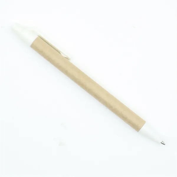 Eco-Friendly Kraft Paper Press Ballpoint Pen 5.5" x 0.4" - Eco-Friendly Kraft Paper Press Ballpoint Pen 5.5" x 0.4" - Image 6 of 9