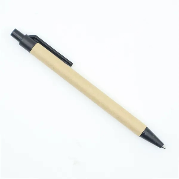 Eco-Friendly Kraft Paper Press Ballpoint Pen 5.5" x 0.4" - Eco-Friendly Kraft Paper Press Ballpoint Pen 5.5" x 0.4" - Image 7 of 9