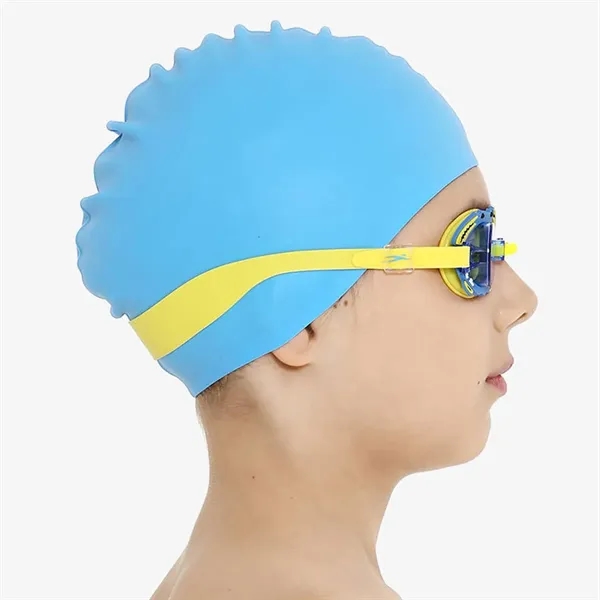 Unisex Adult Swim Caps Elastomeric Swim Cover Ear Protection - Unisex Adult Swim Caps Elastomeric Swim Cover Ear Protection - Image 3 of 4