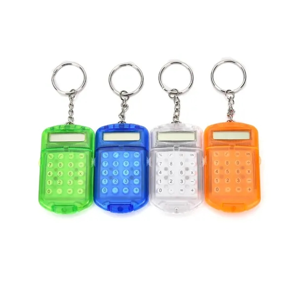 Portable Mini Pocket Electronic Calculator Key Ring Keychain - Portable Mini Pocket Electronic Calculator Key Ring Keychain - Image 2 of 5