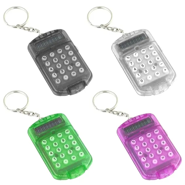 Portable Mini Pocket Electronic Calculator Key Ring Keychain - Portable Mini Pocket Electronic Calculator Key Ring Keychain - Image 3 of 5