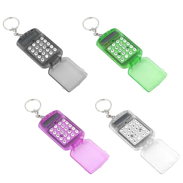 Portable Mini Pocket Electronic Calculator Key Ring Keychain - Portable Mini Pocket Electronic Calculator Key Ring Keychain - Image 4 of 5