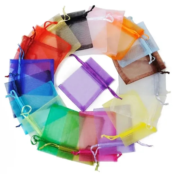 Organza Gift Bag Drawstring Storage Pouch - Organza Gift Bag Drawstring Storage Pouch - Image 1 of 3