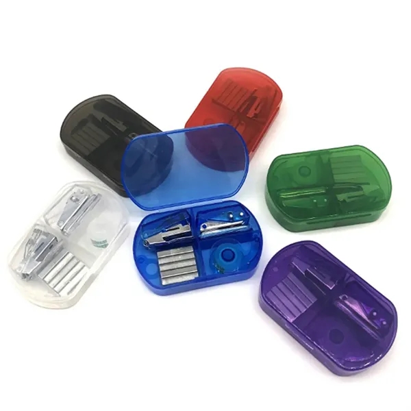 Basics Office Supplies Desk Accessories Kit Stapler Set Tape - Basics Office Supplies Desk Accessories Kit Stapler Set Tape - Image 3 of 3