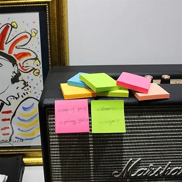 Ticky Notes Bright Colored Super Self Sticky Pads - Ticky Notes Bright Colored Super Self Sticky Pads - Image 4 of 4