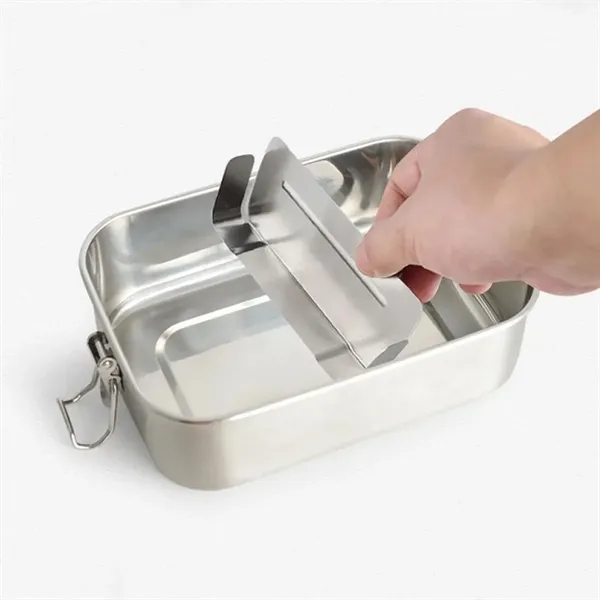 Microwavable Stainless Steel Food Container - Microwavable Stainless Steel Food Container - Image 1 of 3