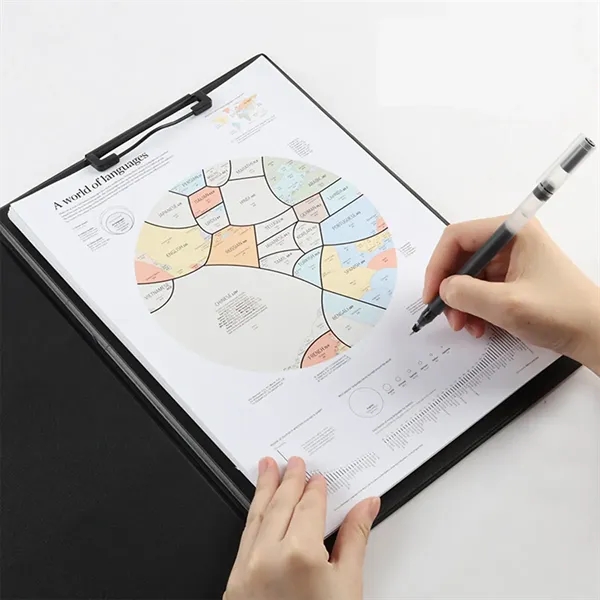 Leather Business Portfolio Binder - Leather Business Portfolio Binder - Image 0 of 4