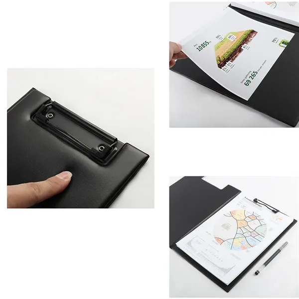 Leather Business Portfolio Binder - Leather Business Portfolio Binder - Image 3 of 4