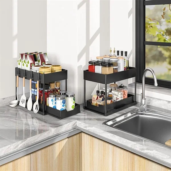 Double Sliding Under Sink Organizer - Double Sliding Under Sink Organizer - Image 3 of 4