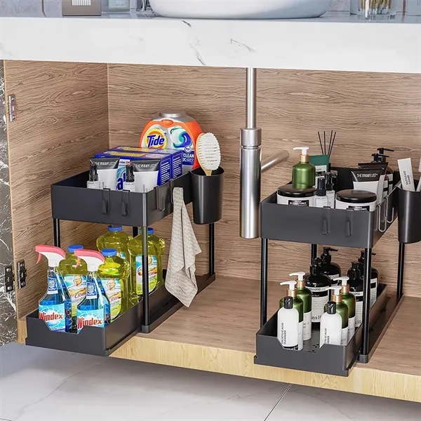 Double Sliding Under Sink Organizer - Double Sliding Under Sink Organizer - Image 4 of 4