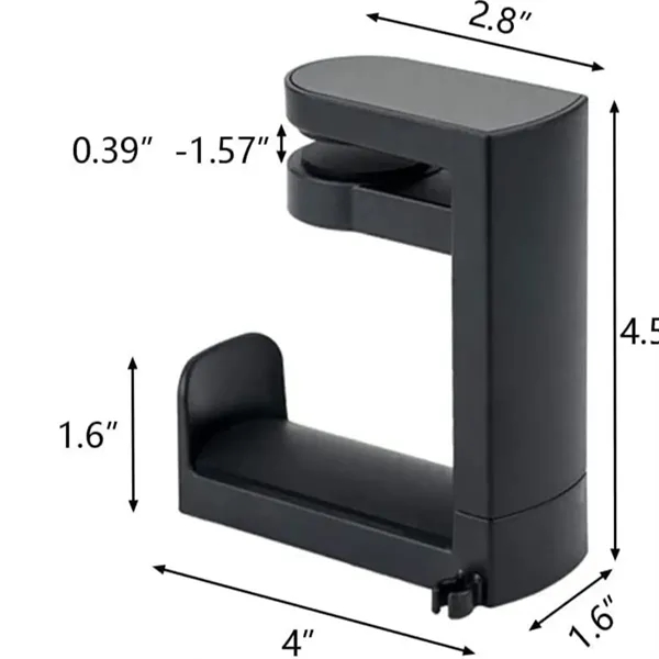 Headphone Hook Plastic Stand Mount - Headphone Hook Plastic Stand Mount - Image 1 of 4