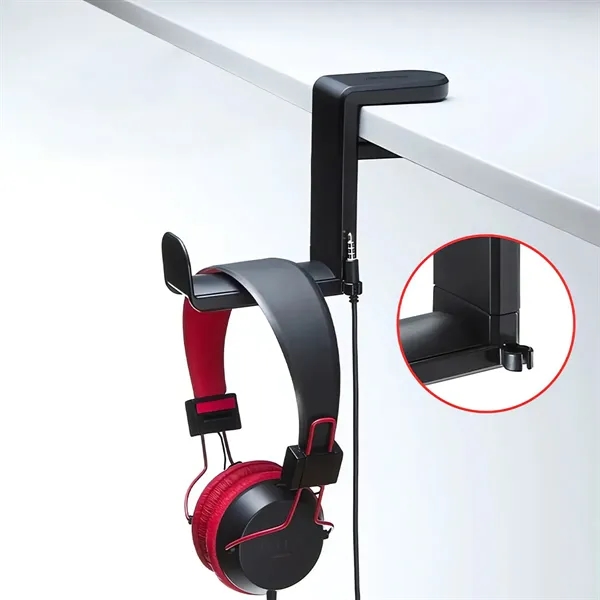 Headphone Hook Plastic Stand Mount - Headphone Hook Plastic Stand Mount - Image 3 of 4