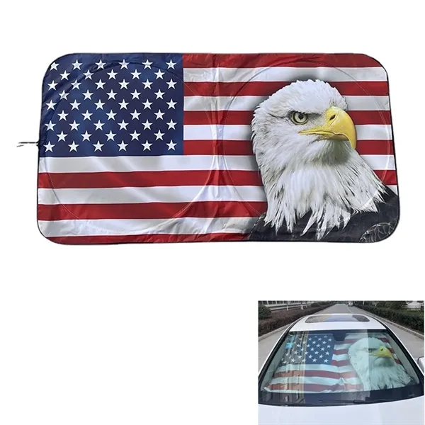 Polyester Car Windshield Sun Shade - Polyester Car Windshield Sun Shade - Image 0 of 4
