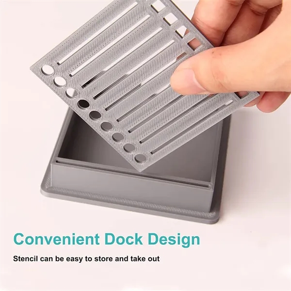 Sticky Note Holder With Stencil - Sticky Note Holder With Stencil - Image 1 of 4