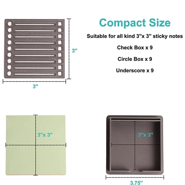 Sticky Note Holder With Stencil - Sticky Note Holder With Stencil - Image 2 of 4