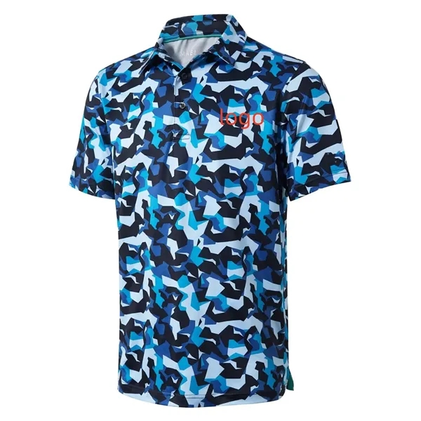 Men's Golf Polo Shirts Short Sleeve Striped - Men's Golf Polo Shirts Short Sleeve Striped - Image 0 of 5