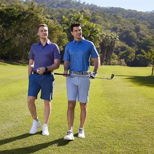 Men's Golf Polo Shirts Short Sleeve Striped - Men's Golf Polo Shirts Short Sleeve Striped - Image 2 of 5