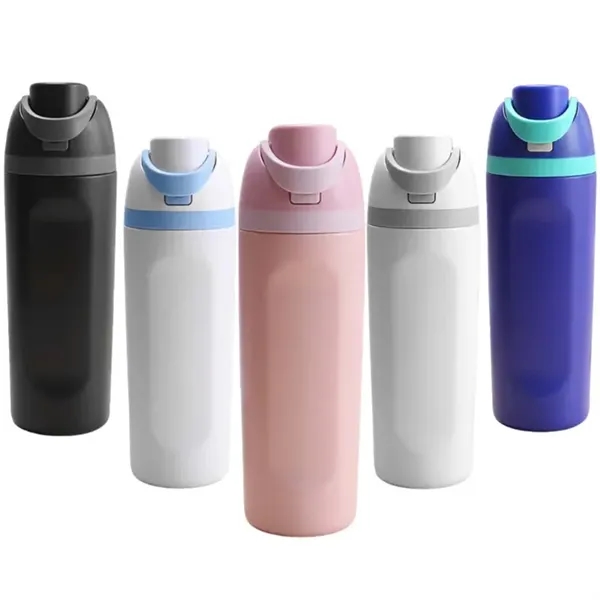 24oz Insulated Water Bottle with Straw - 24oz Insulated Water Bottle with Straw - Image 1 of 8