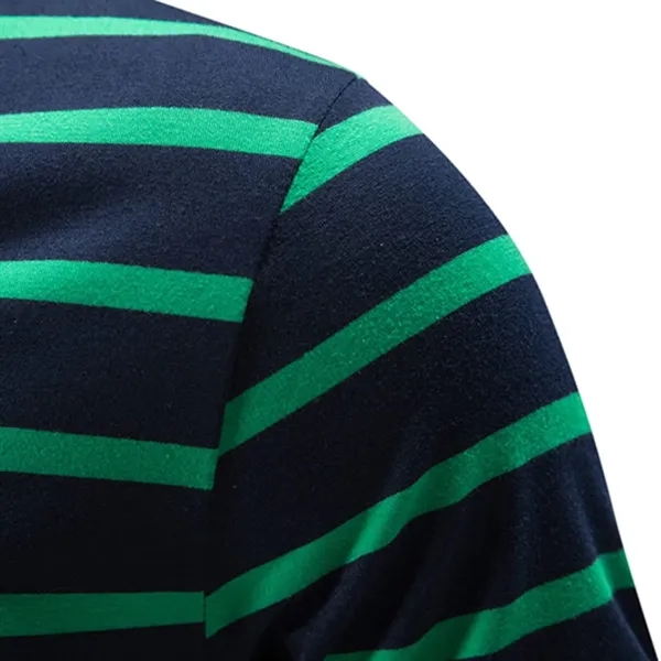 Mens Black Short Sleeve Button Polo - Mens Black Short Sleeve Button Polo - Image 4 of 7